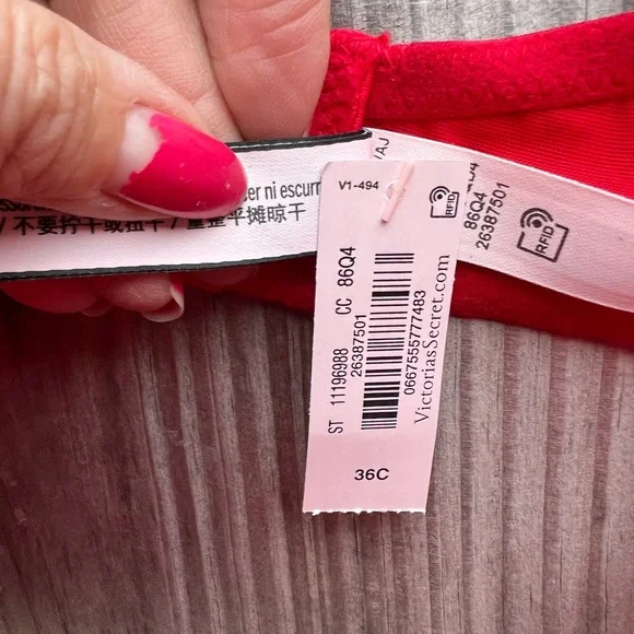 NWT VICTORIA'S SECRET DREAM ANGELS Wicked Bow Balconette Bra 36C - Picture 6 of 9